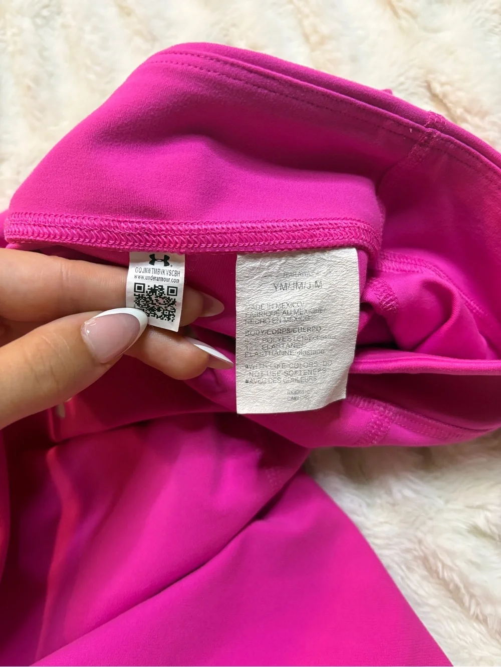 Under Armour Girls Fuchsia Performance Leggings